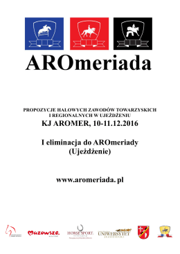KJ AROMER, 10-11.12.2016 I eliminacja do AROmeriady