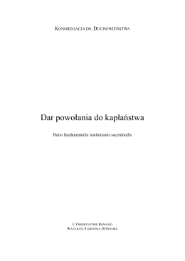 Dar powołania do kapłaństwa