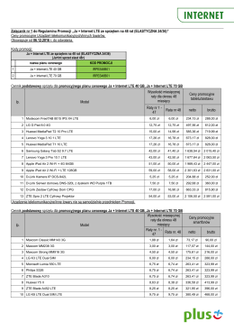 Ja + Internet LTE ze sprzętem na 48 rat (ELASTYCZNA 24/36)