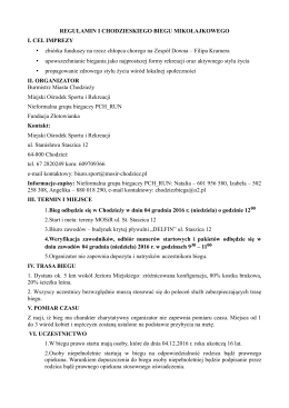 Regulamin - KalendarzBiegowy.pl