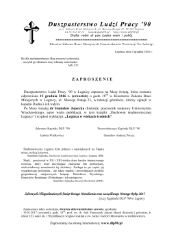 DLP `90 - zaproszenie na 15.12.16