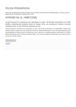 Generuj PDF - Policja Podkarpacka