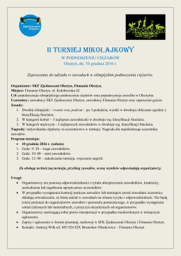 ii turniej mikołajkowy