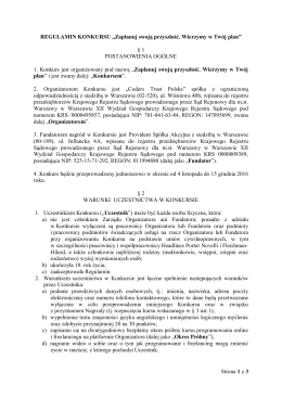 regulamin - Moje Stypendium