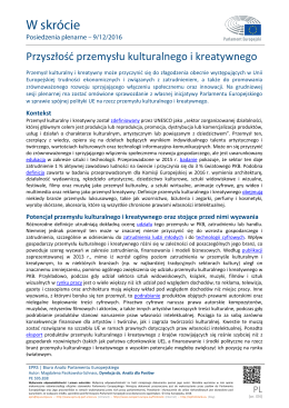 Briefing European Parliamentary Research Service