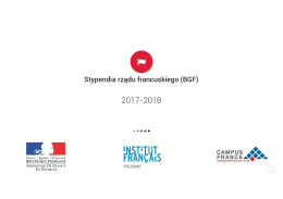 Prezentacja programów stypendialnych rządu francuskiego 2017