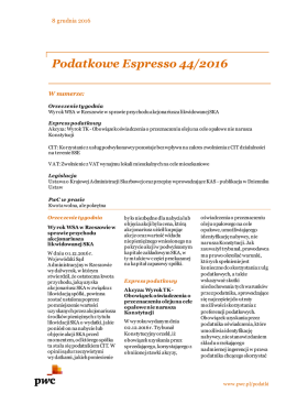 Podatkowe Espresso 44/2016