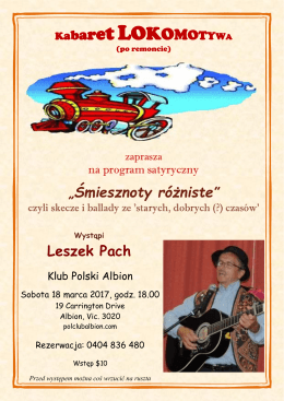 „Śmiesznoty różniste” Leszek Pach