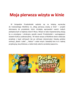 Moja pierwsza wizyta w kinie