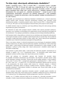 Na kim ciąży obowiązek odśnieżania chodnik&oacute;w?