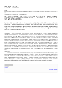 Generuj PDF - Policja Ł&oacute;dzka