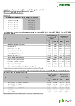 Ja + Internet LTE ze sprzętem na 24 raty