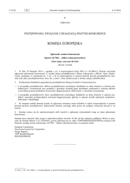 Sprawa M.7982 – Abbott Laboratories/Alere