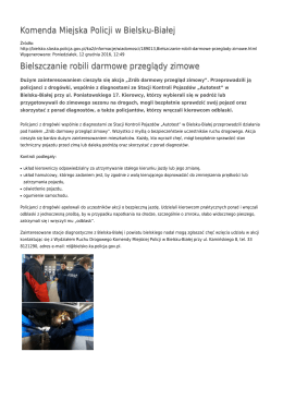 Generuj PDF - Komenda Miejska Policji w Bielsku