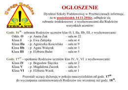 Zebranie z rodzicami uczni&oacute;w.
