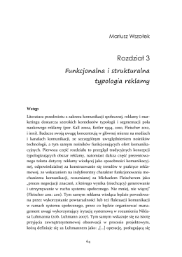 Funkcjonalna i strukturalna typologia reklamy (PDF
