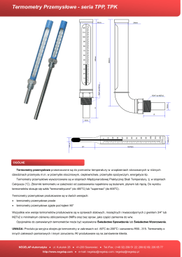 Termometry Przemysłowe