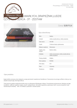 wskrzeszenie umarłych, drapieżnik,ludzie czystego serca - 3t