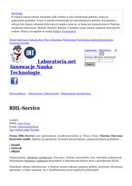 Wyposażenie laboratorium