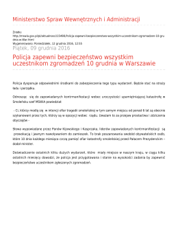 Generuj PDF - Ministerstwo Spraw Wewnętrznych i Administracji