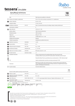 Forbo Tessera Circulate Specyfikacja techniczna