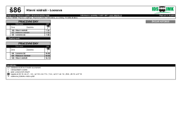 š86 Hlavní nádraží - Loosova - Dopravní podnik města Brna, as