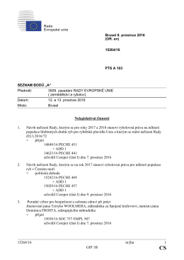 15264/16 in/jhu 1 GIP 1B Nelegislativn&iacute; činnosti 1. N&aacute;vrh nař&iacute;zen&iacute;