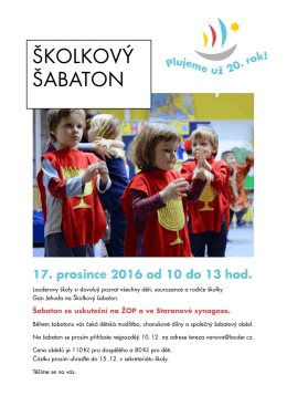 &Scaron;KoLKov&yacute; &Scaron;aBaToN - Lauderovy &scaron;koly