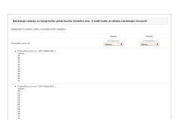 Vyplňování dotazníku
