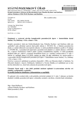 STÁTNÍ POZEMKOVÝ ÚŘAD