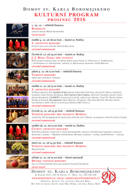 KUlTUrN&Iacute; ProGram - gaudium