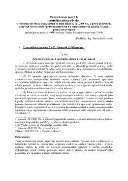 Pozměňovac&iacute; n&aacute;vrh k