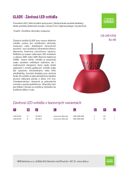 GLADE - Závěsná LED svítidla