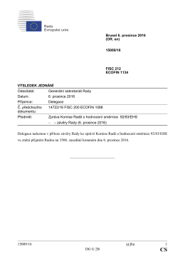 15009/16 aj/jhu 1 DG G 2B Delegace naleznou v příloze závěry