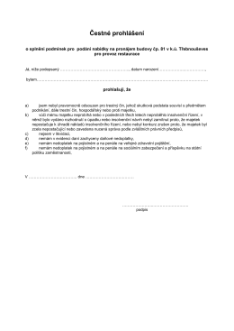Čestn&eacute; prohl&aacute;&scaron;en&iacute;