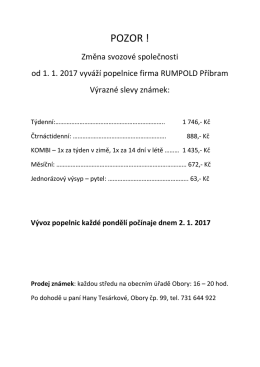 pozor - Obory