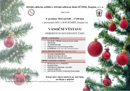 VÁNOČNÍ VÝSTAVU