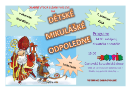 Program - Bl&scaron;any