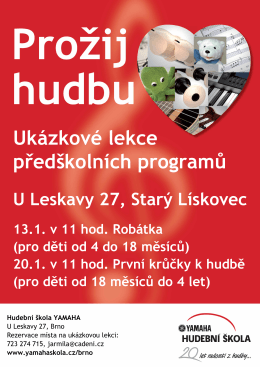 Ukázkové lekce předškolních programů U Leskavy 27, Starý