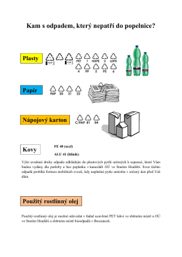 Kam s odpadem? - Obec Staré Hradiště