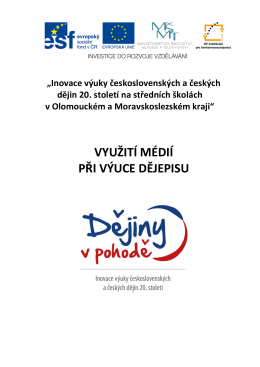 Využití médií při výuce dějepisu