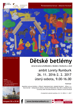 Dětské betlémy - Loreta Rumburk