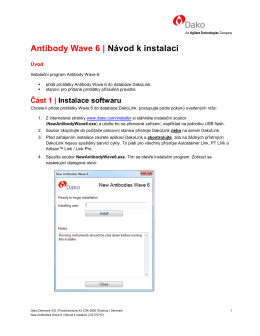 Antibody Wave 6 | N&aacute;vod k instalaci