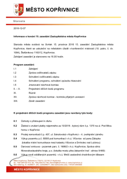 Program zasedání (pdf 50 kB)