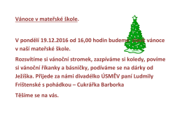 V&aacute;noce v M&Scaron;