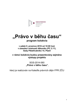 Program kolokvia