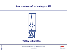Snímek 1 - Svaz strojírenské technologie