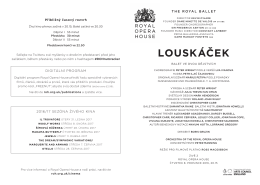 louskáček - Royal Opera House