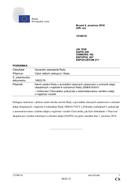 15190/16 vho/AJ/mb 1 DGD 1C Delegace naleznou v příloze znění