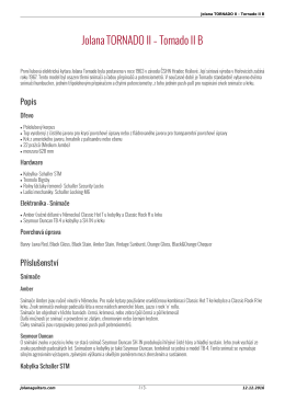 Jolana TORNADO II &ndash; Tornado II B